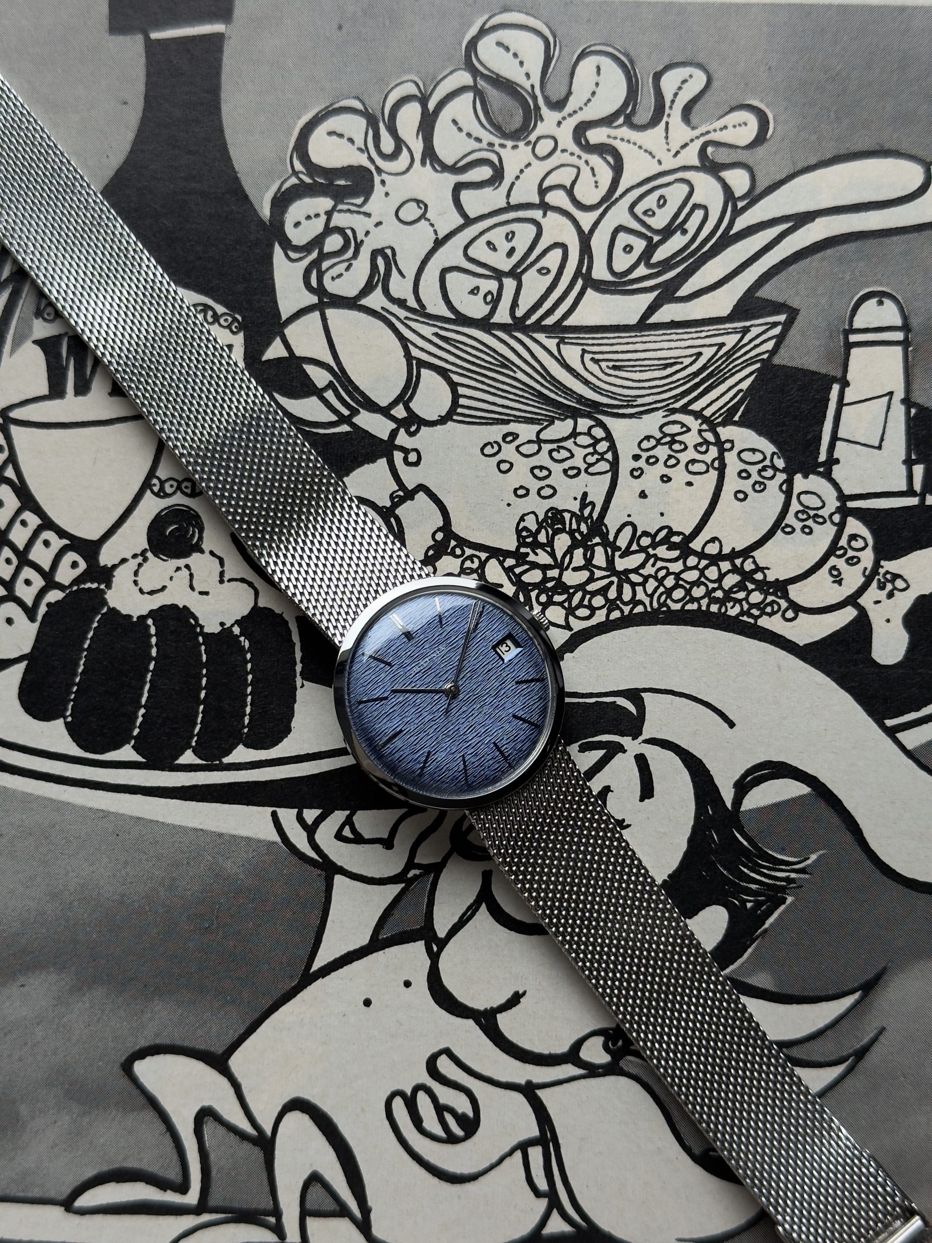 Juvenia Slimatic cadran bleu
