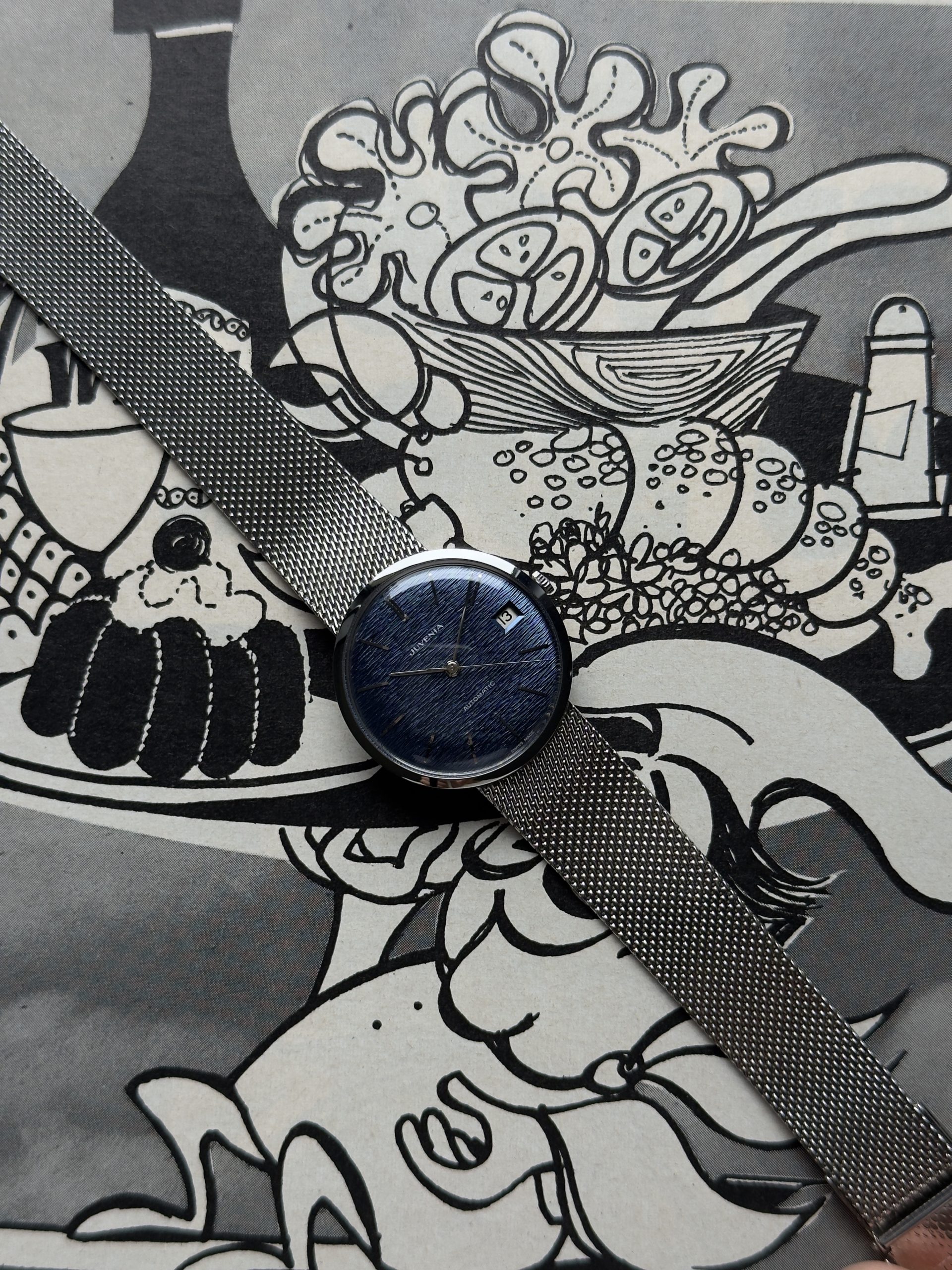 Juvenia Slimatic cadran bleu