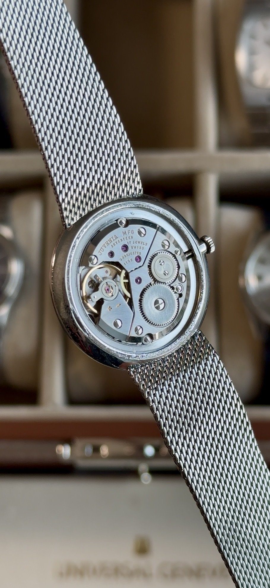 Montre Juvenia Slim cadran bleu vagues