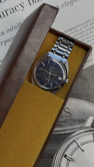 Longines Admiral 5 Stars 2310-2 cadran "Denim" avec boîte